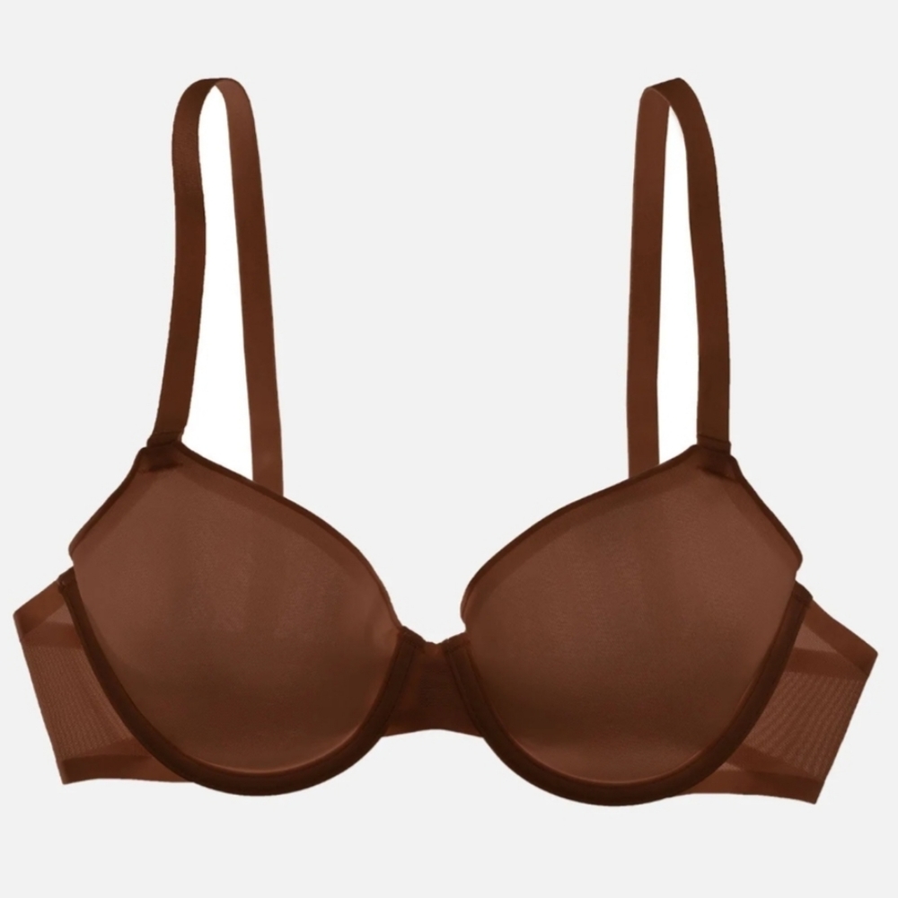 NWOT CUUP Demi Bra Brown Size 36E (DD)